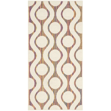 Safavieh Havana Power Loomed Rectangle Rug- Natural - Multi- 2 Ft. 7 In. X 5 Ft. HAV213A-3